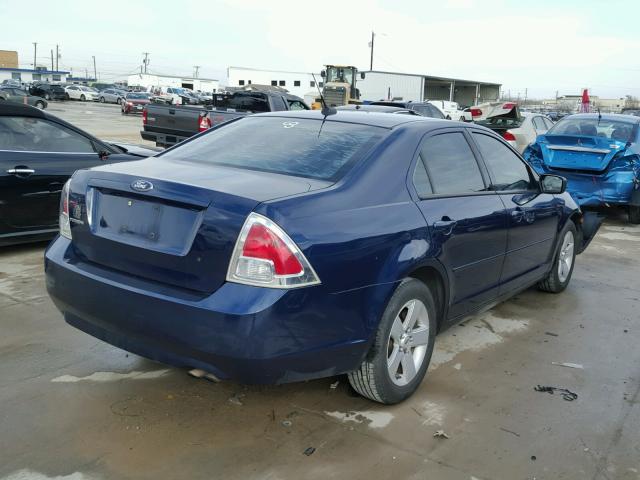 3FAHP06Z17R221191 - 2007 FORD FUSION S BLUE photo 4