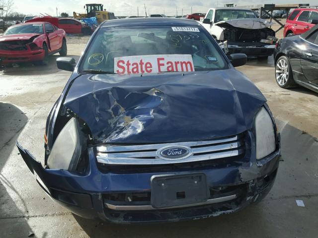 3FAHP06Z17R221191 - 2007 FORD FUSION S BLUE photo 9