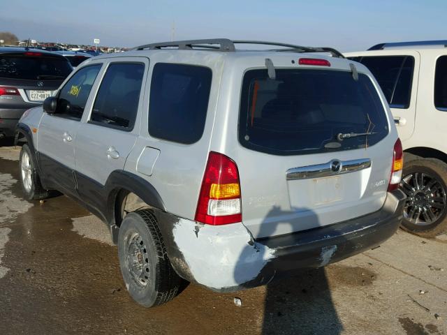 4F2YZ04163KM12394 - 2003 MAZDA TRIBUTE LX SILVER photo 3