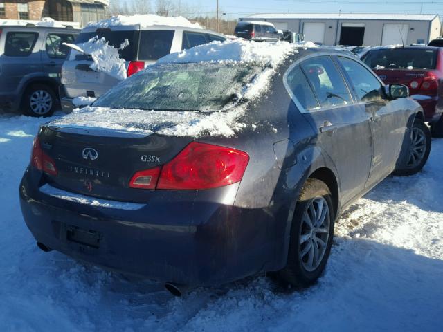 JNKBV61F38M270570 - 2008 INFINITI G35 GRAY photo 4