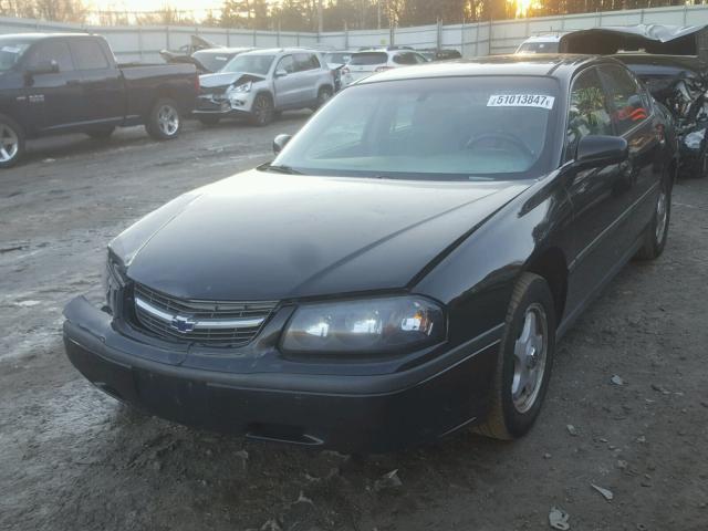 2G1WF55K259265248 - 2005 CHEVROLET IMPALA BLACK photo 2