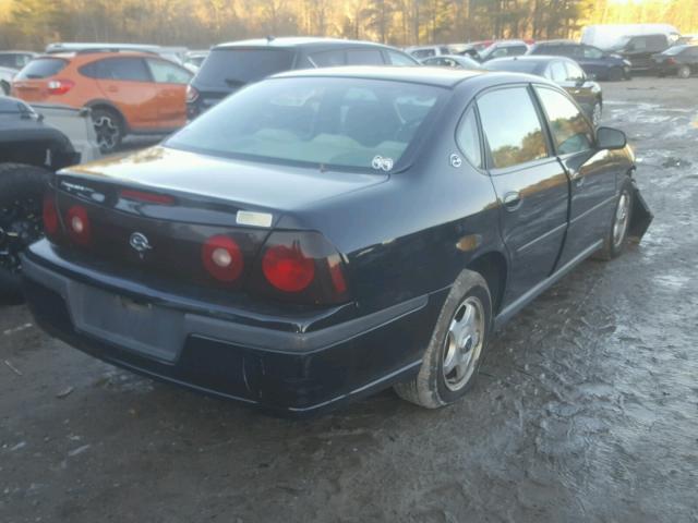 2G1WF55K259265248 - 2005 CHEVROLET IMPALA BLACK photo 4