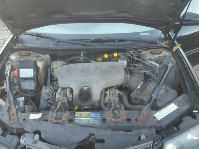 2G1WF55K259265248 - 2005 CHEVROLET IMPALA BLACK photo 7