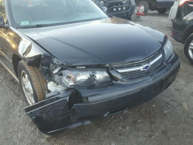 2G1WF55K259265248 - 2005 CHEVROLET IMPALA BLACK photo 9