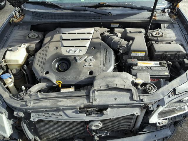 5NPEU46F76H115784 - 2006 HYUNDAI SONATA GLS BLUE photo 7