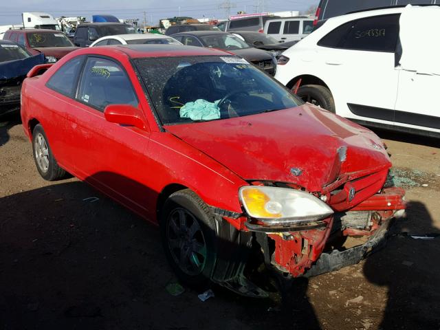 1HGEM22963L007217 - 2003 HONDA CIVIC EX RED photo 1