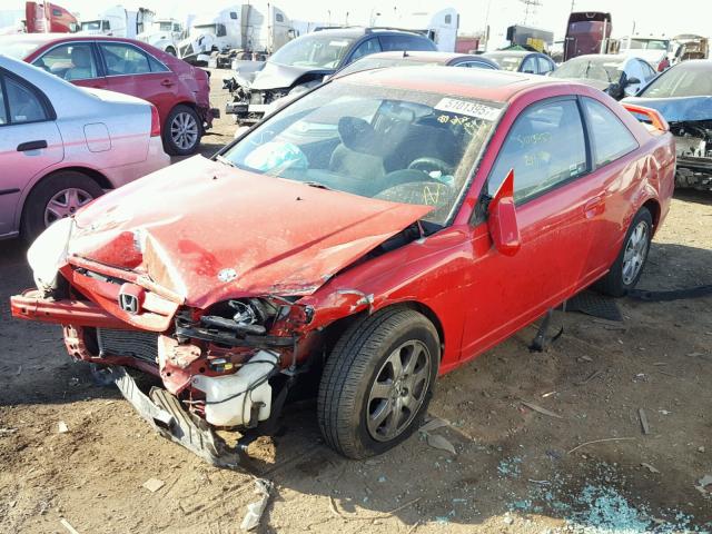 1HGEM22963L007217 - 2003 HONDA CIVIC EX RED photo 2