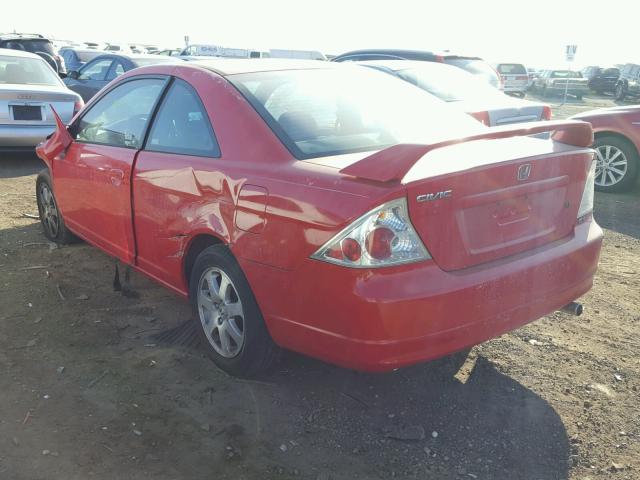 1HGEM22963L007217 - 2003 HONDA CIVIC EX 红色 照片 3
