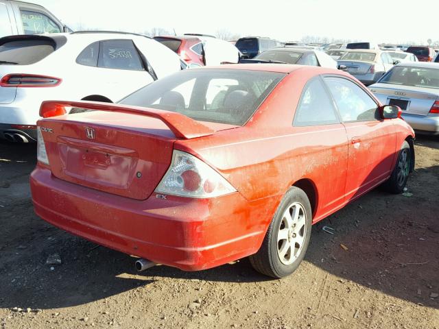 1HGEM22963L007217 - 2003 HONDA CIVIC EX 红色 照片 4