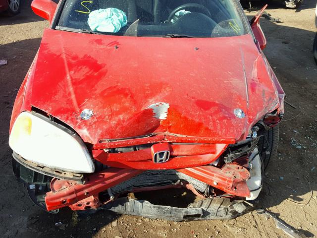 1HGEM22963L007217 - 2003 HONDA CIVIC EX RED photo 7