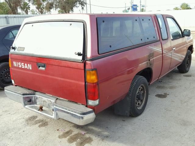 1N6SD16S8PC387480 - 1993 NISSAN TRUCK KING RED photo 4