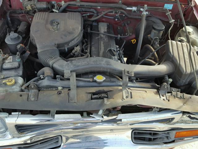 1N6SD16S8PC387480 - 1993 NISSAN TRUCK KING RED photo 7