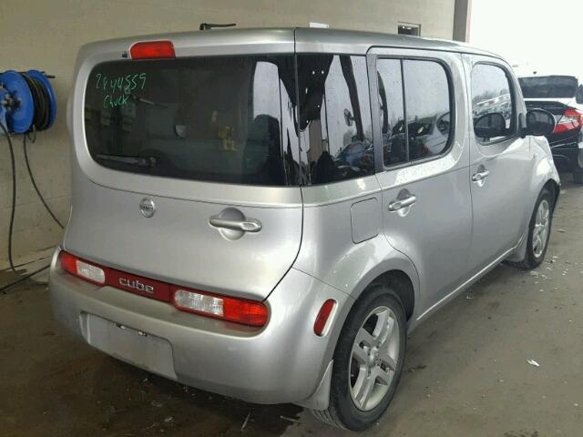 JN8AZ28R59T103794 - 2009 NISSAN CUBE BASE SILVER photo 4