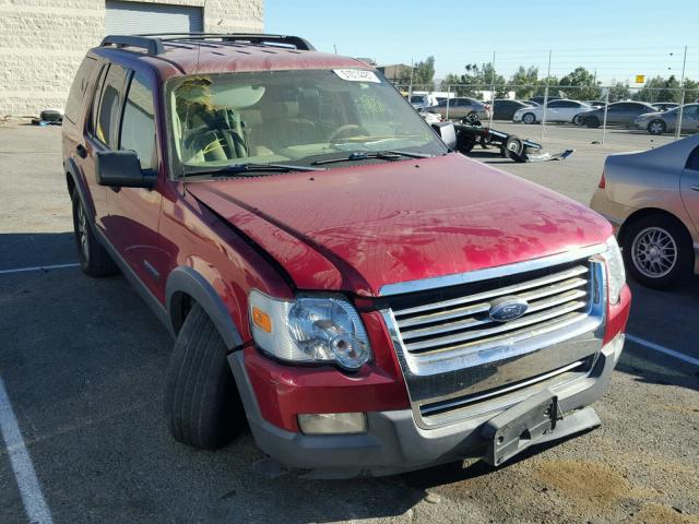 1FMEU63E86UB12398 - 2006 FORD EXPLORER X RED photo 1