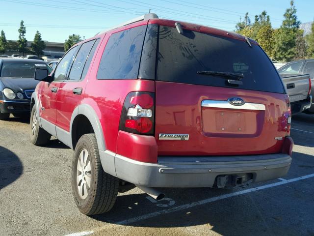 1FMEU63E86UB12398 - 2006 FORD EXPLORER X RED photo 3