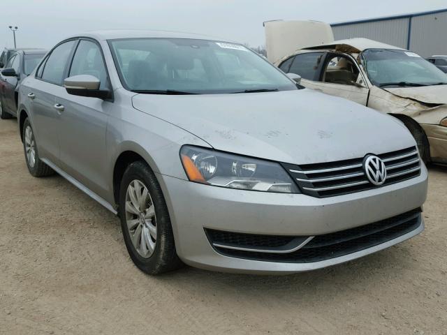 1VWAH7A31EC010070 - 2014 VOLKSWAGEN PASSAT S SILVER photo 1