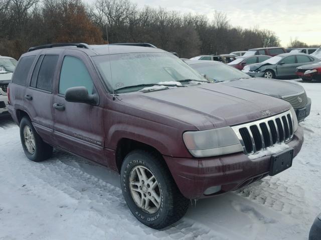 1J4GW48S32C303120 - 2002 JEEP GRAND CHER MAROON photo 1