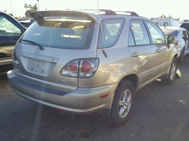 JTJGF10U820144773 - 2002 LEXUS RX 300 BEIGE photo 4