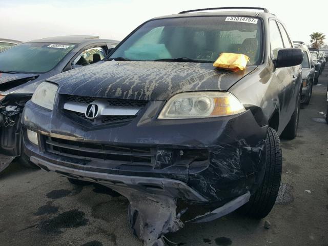 2HNYD18634H543263 - 2004 ACURA MDX TOURIN BLACK photo 2