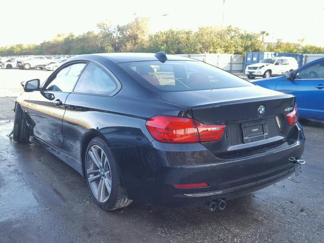 WBA3N3C52FK233427 - 2015 BMW 428 I შავი ფოტო 3