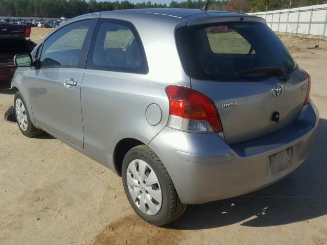 JTDJT4K30A5293218 - 2010 TOYOTA YARIS SILVER photo 3