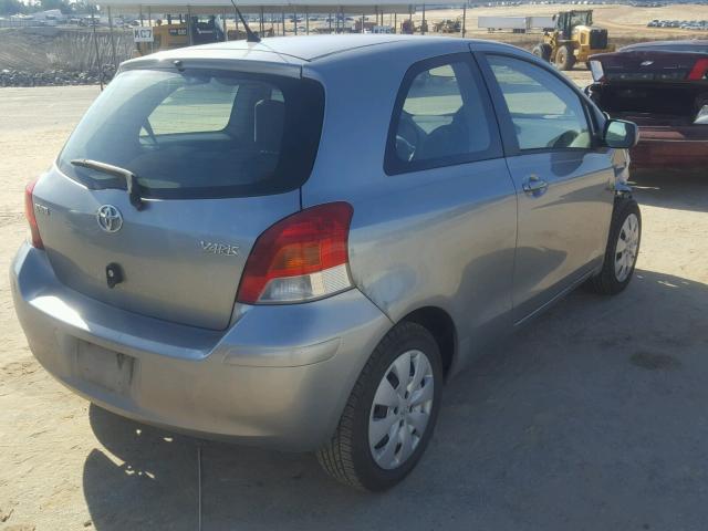 JTDJT4K30A5293218 - 2010 TOYOTA YARIS SILVER photo 4