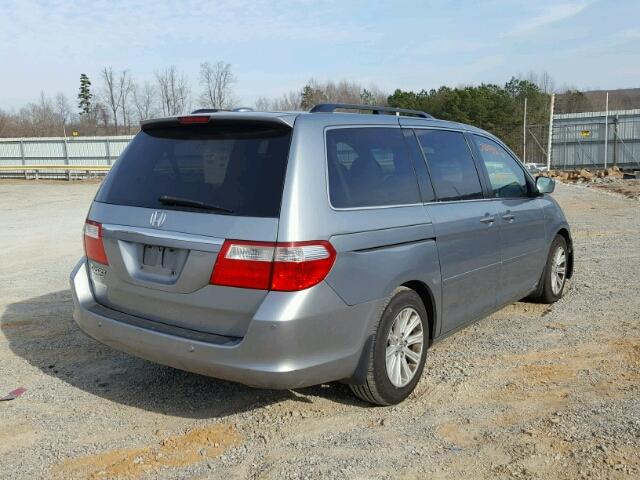 5FNRL38806B110552 - 2006 HONDA ODYSSEY TO BLUE photo 4