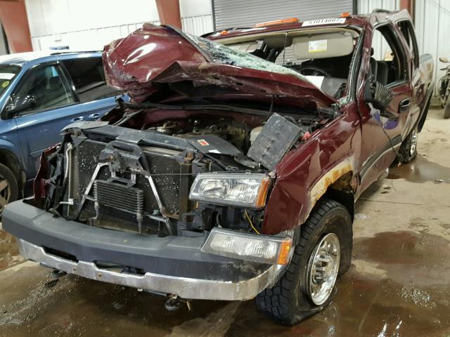 1GCHK23G53F247775 - 2003 CHEVROLET SILVERADO MAROON photo 2