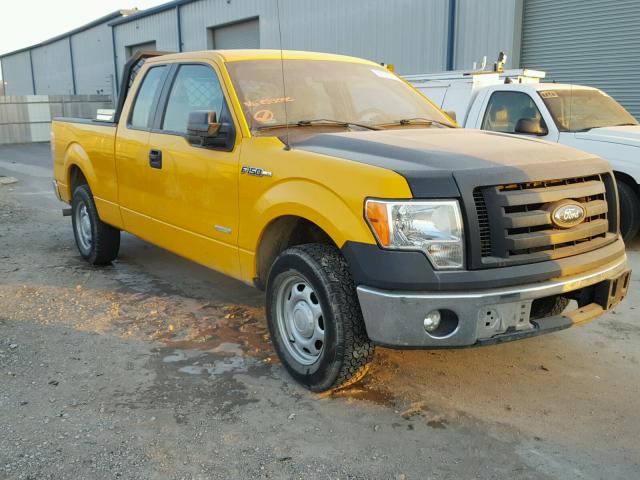 1FTFX1CTXBKE23046 - 2011 FORD F150 SUPER YELLOW photo 1