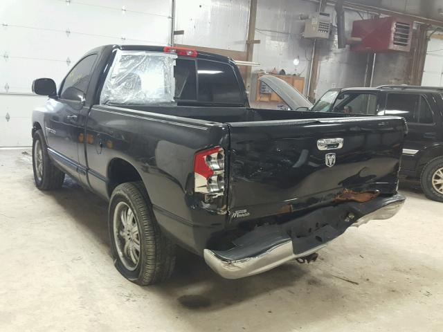 1D7HA16N85J552197 - 2005 DODGE RAM 1500 S BLACK photo 3