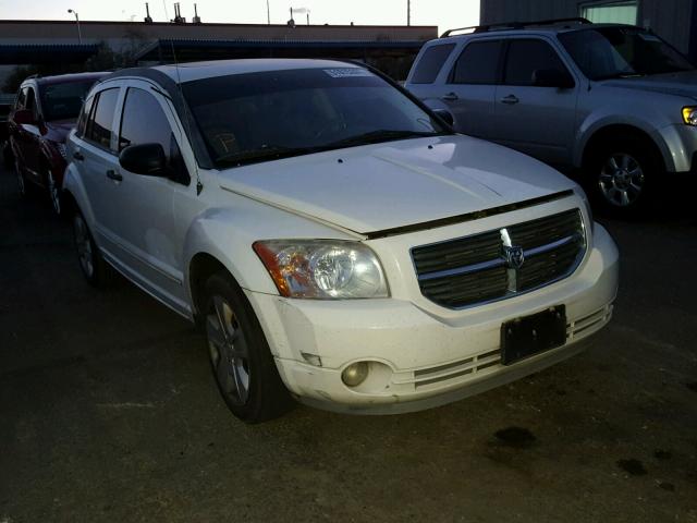 1B3HB48B07D590148 - 2007 DODGE CALIBER SX WHITE photo 1