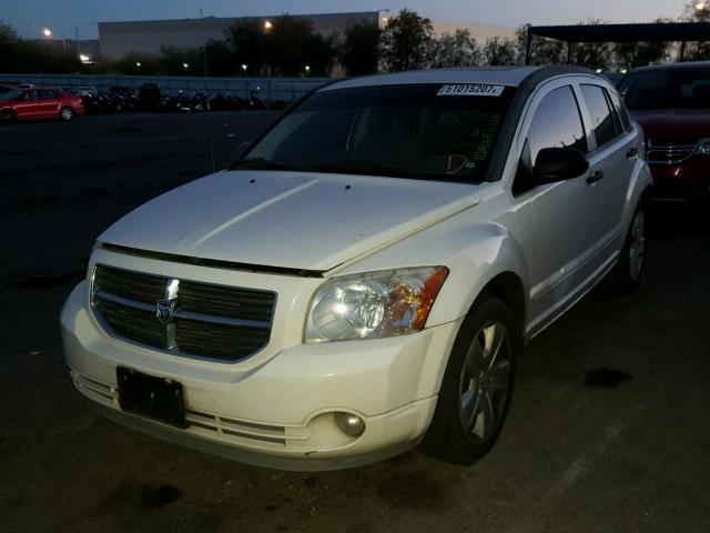 1B3HB48B07D590148 - 2007 DODGE CALIBER SX WHITE photo 2