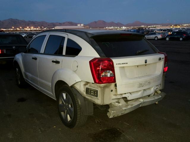 1B3HB48B07D590148 - 2007 DODGE CALIBER SX WHITE photo 3