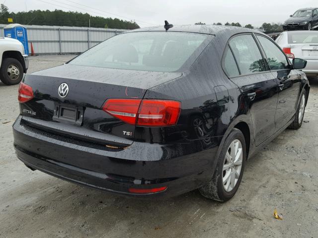 3VWD17AJ2FM259025 - 2015 VOLKSWAGEN JETTA SE BLACK photo 4