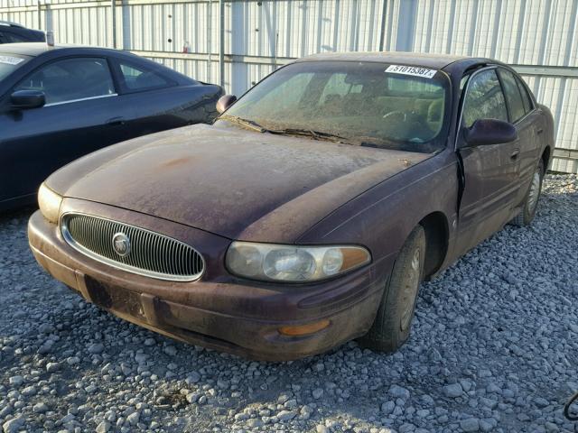 1G4HP52K634133090 - 2003 BUICK LESABRE CU MAROON photo 2