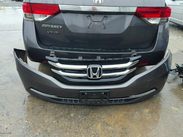 5FNRL5H60EB043296 - 2014 HONDA ODYSSEY EX BROWN photo 9