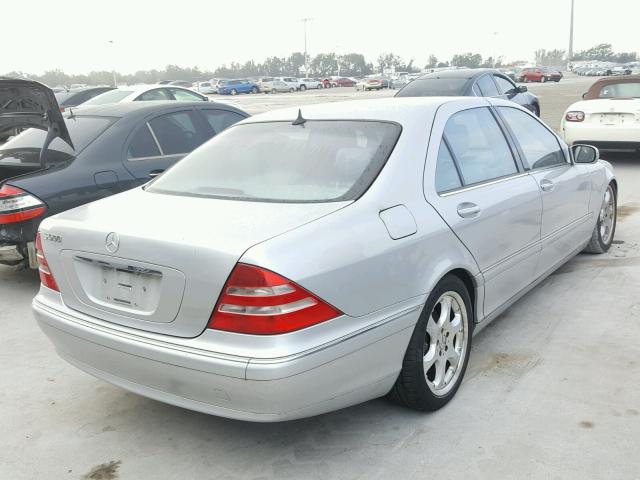 WDBNG75J42A311910 - 2002 MERCEDES-BENZ S 500 SILVER photo 4