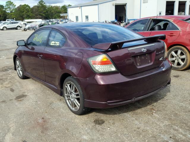 JTKDE177860114566 - 2006 TOYOTA SCION TC 勃艮第红 照片 3