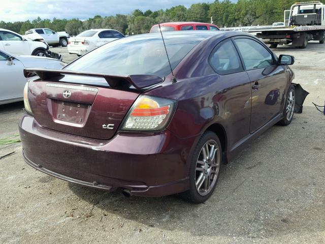 JTKDE177860114566 - 2006 TOYOTA SCION TC 勃艮第红 照片 4