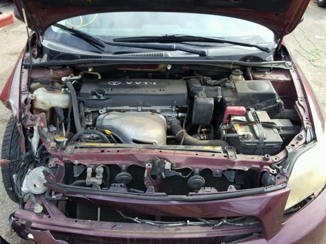 JTKDE177860114566 - 2006 TOYOTA SCION TC 勃艮第红 照片 7