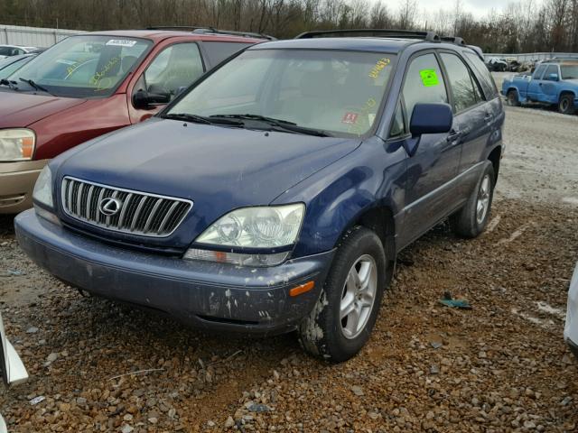 JTJHF10U930312765 - 2003 LEXUS RX 300 BLUE photo 2