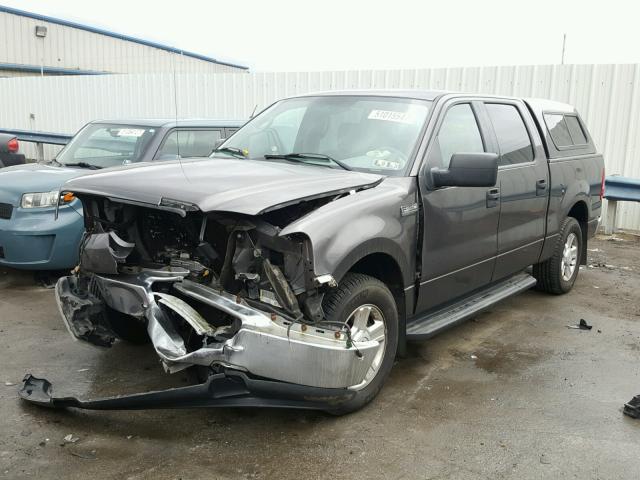 1FTRW12W34KD03619 - 2004 FORD F150 SUPER GRAY photo 2