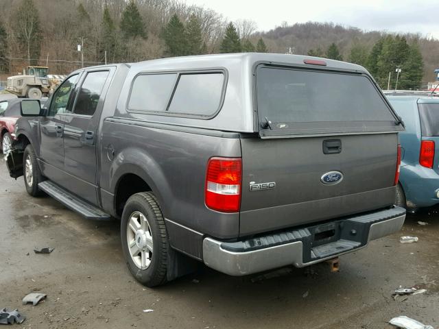 1FTRW12W34KD03619 - 2004 FORD F150 SUPER GRAY photo 3