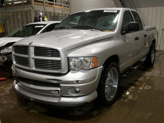 1D7HA18D63S281572 - 2003 DODGE RAM 1500 S SILVER photo 2