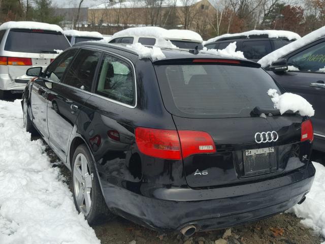 WAUKH74F98N176114 - 2008 AUDI A6 AVANT Q BLACK photo 3