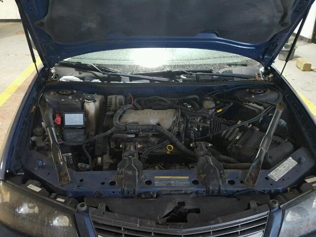 2G1WF52E049374935 - 2004 CHEVROLET IMPALA BLUE photo 7