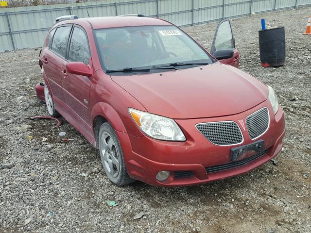 5Y2SL65828Z409321 - 2008 PONTIAC VIBE MAROON photo 1