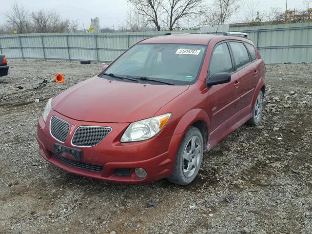 5Y2SL65828Z409321 - 2008 PONTIAC VIBE MAROON photo 2