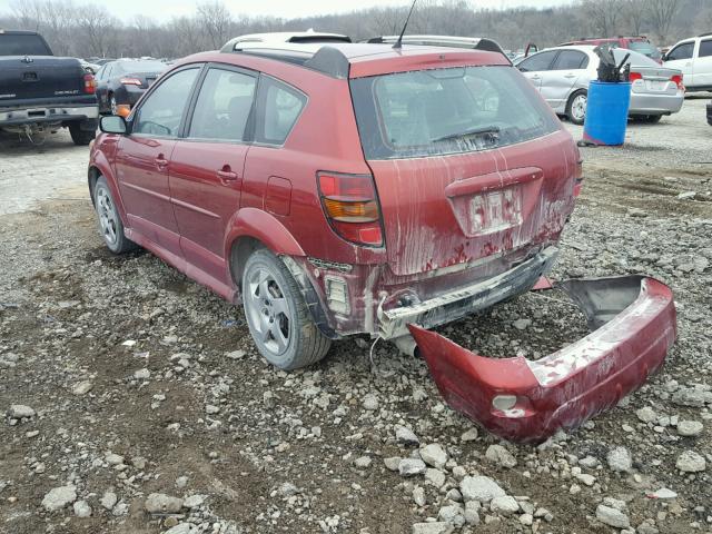 5Y2SL65828Z409321 - 2008 PONTIAC VIBE MAROON photo 3