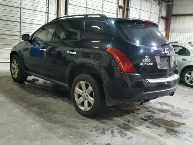 JN8AZ08W97W608839 - 2007 NISSAN MURANO BLACK photo 3